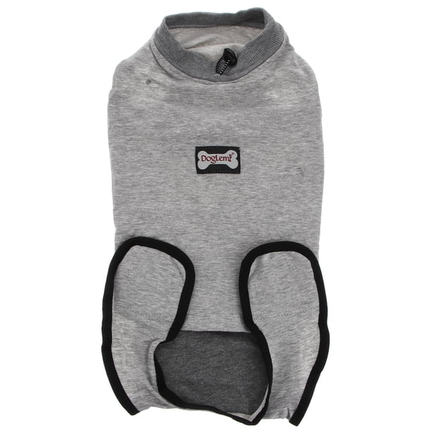 EeaseMX 1 pieza de ropa antilamidos para esterilización de mascotas, ropa de recuperación postoperatoria para gatos y perros - Talla M (gris)