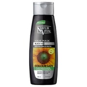 Natur Vital Black Colouring Hair Mask with  Keratin, Henna and Sunflower  - Repairs and Colours - 300 Ml / Natural & Organic. (Black Hair)