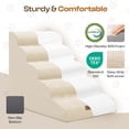 thumbnail image 3 of Escalera para perros Miorun extra ancha para perros grandes de hasta 36 kg, color beige, 3 of 8