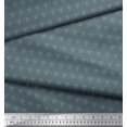 thumbnail image 2 of Soimoi Viscose Chiffon Fabric Dot & Fleur De Lis Damask Print Fabric by the Yard 42 Inch Wide, 2 of 3