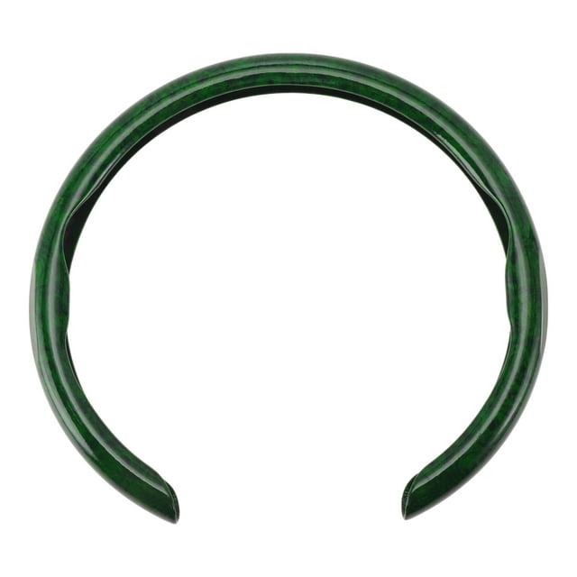 Funda para volante de cuero artificial PU de Unique Bargains, protector de volante de automóvil de 14.96" en verde caoba, 1 Pc