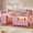 Pink, variant on Loft Bed Twin Size with 7 Storage Drawers, Bookcase and LED Lights, Low Metal Loft Bed with 14" H Guardrail,Ladder,Under-Bed Space,Pink