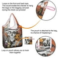 thumbnail image 4 of 5 Pack Foldable Shopping Bag,Spooky Halloween Scene Pattern Reusable Grocery Bags with Pockets,Large Reusable Tote Bags with Handles Waterproof & Lightweight, 4 of 6