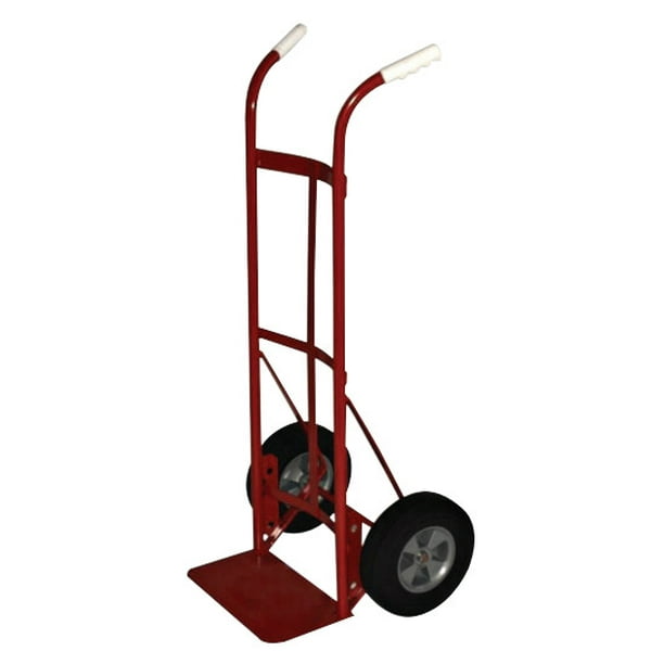 Dual Handle Hand Trucks, 600 lb Cap., Dual Handle, Solid Rubber Wheels