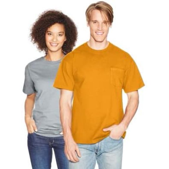 Hanes Men's Beefy-T With Pocket - 5190