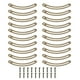 thumbnail image 2 of 20 Piezas Bisagras De Soporte De Tapa, Bisagra De Soporte De Gabinete De Cobre A Prueba De Herraduras Con Encanto Vintage Para Cajas De Madera, Cajas De Joyas, 3,58x0,39 Pulgadas, 2 of 7
