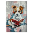 thumbnail image 3 of Parson Russell Terrier Decor Poster Unframe, Parson Russell Terrier Dog Canvas Wall Art, Dog Reading Book Canvas Print Painting Poster Wall Decor Dog Lovers Gifts, 3 of 6