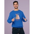 thumbnail image 2 of Happy Valentine's Day Dogs Sweatshirt Men -Smartprints Designs, Male Medium, 2 of 4