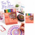 thumbnail image 3 of Fine Tip Acrylic Paint Pens with 0.7Mm Opaque and Layerable Nibs, 12-Pack Assorted Colors, for Multi-Surface Crafting and Rock Painting, 3 of 5