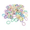 thumbnail image 1 of 2x 100 Unids Lazos Elásticos para El Cabello Anillos para El Cabello Regalo de Cumpleaños Estilo de Cabello Titulares de Mujeres Bandas 2 piezas, 1 of 8