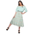 thumbnail image 2 of Moomaya Jupe en Coton avec Taille Élastique à Enfiler Jupe Évasée Imprimée Tenue d'Été, 2 of 5