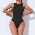 thumbnail image 2 of Edvintorg Womens Bodysuit Tank Top Spring And Summer Solid Fashion Sleeveless Short Jumpsuit Briefs Women Romper, 2 of 6