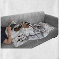 thumbnail image 6 of Teen Room Soft Flannel Fleece Throw Blanket, Young Girl in Paris Streets Bicycle French Style Display, Cozy Plush for Indoor and Outdoor Use, 60" x 80", Brown Chestnut Brown, by Ambesonne, 6 of 6