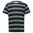 thumbnail image 3 of JAJAHO Men's T Shirt Summer Top Striped Short Sleeve Crewneck Loose Fit Soft Comfortable Tee Shirts Casual Daily Wear Versatile Tops, 3 of 8