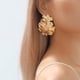 thumbnail image 5 of Pendientes de flores con pétalos florales en capas para mujeres y niñas, joyería elegante para bodas, pendientes vintage de moda, 5 of 5