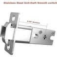 thumbnail image 5 of Sliding Door Lock Pocket Door Lock Invisible Recessed Mortise Lock Wooden Door Lock Silver - q36/YY, 5 of 5