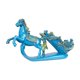 thumbnail image 2 of Estante para Vino Macarena soporte para botella de Vino Organizador de estatua de caballo azul, 2 of 8