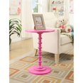 thumbnail image 4 of Pemberly Row Modern MDF/Solid Pine Wood/Painted Spindle Table in Pink, 4 of 5