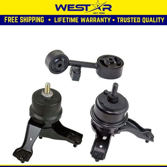 Fits 2001-2003 Toyota Highlander 3.0L 4WD Motor & Torque & Trans Mount 3PCS : A4295, A4205, A4207