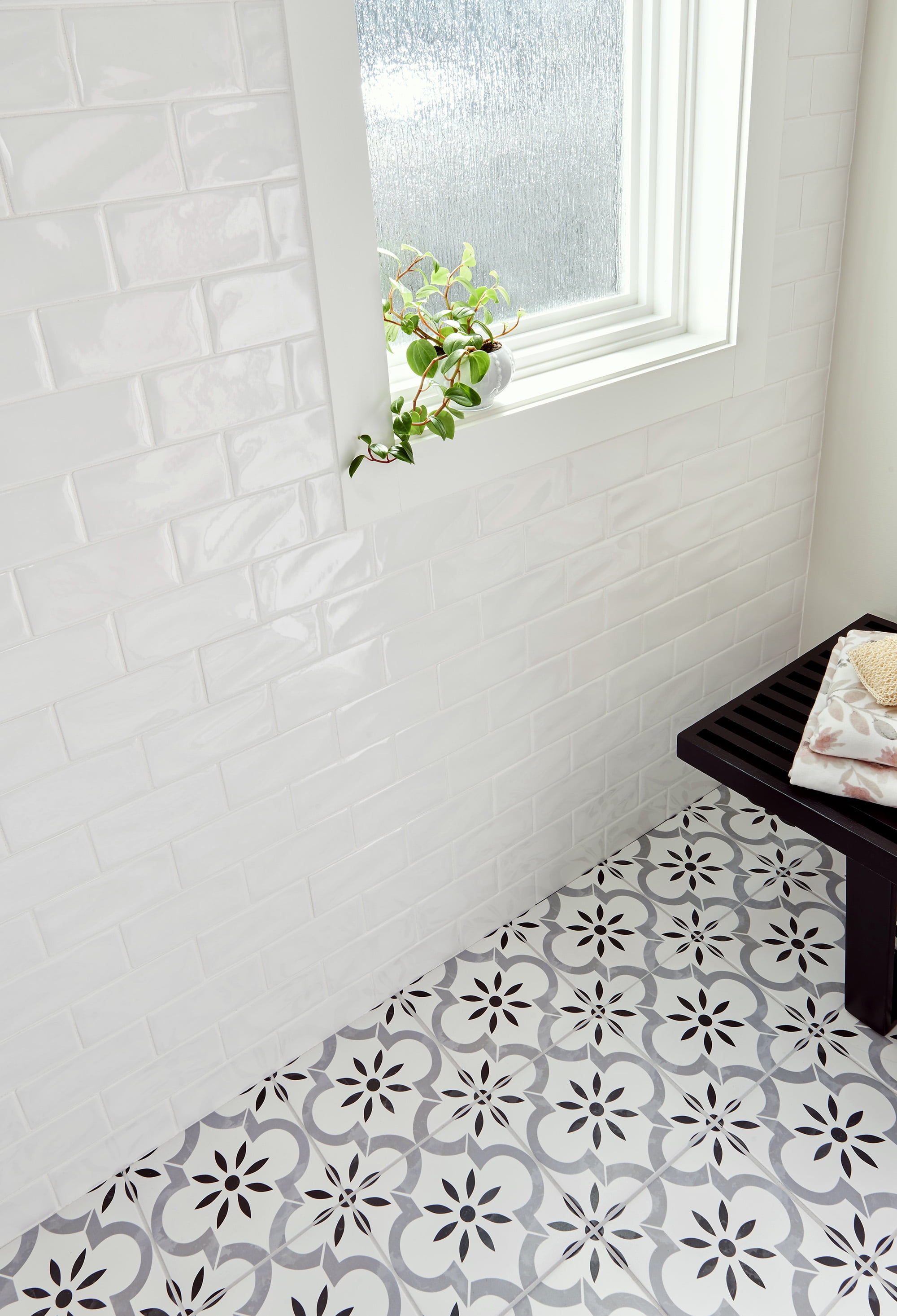 MSI Whisper White Handcrafted 3 in. x 6 in. Glossy Ceramic White Handmade Subway Tile (1 sq. ft./case)