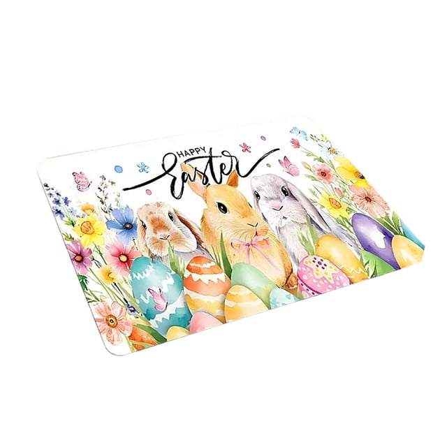 TIELUTT Easter Holiday Themed Decorative Floor Mat for Indoor Home and Seasonal Celebration Rugs for Classroom Throw Rugs Living Room Living Area Rug Birch Throw Blanket Project 62 Blanket