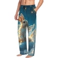 thumbnail image 6 of Sikiie Cute Angel Winged Rabbit Mens Pajama Pants Sleep & Lounge Pants, PJ Bottoms With elastic waistb and Pockets XX-Large, 6 of 6