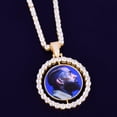 thumbnail image 5 of Custom Photo Necklace for Men Rotating Double-Sided Medallions Spinning Pendant  Hip Hop Jewelry SH, 5 of 5