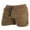 Khaki, variant on ZRGHAOYLQ Mens Sports Shorts Casual Solid Color Drawstring Short Pants with Pockets Workout Running Gym Training Shorts Plus Size Quick Dry Beach Shorts