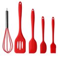 thumbnail image 1 of Heaveant Cooking Tool Utensil Set, 5pcs Silicone Non-Stick Spatulas Shovel Eggbeater Brush Cooking Tool Utensil Set, 1 of 8
