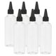 thumbnail image 1 of Uxcell 6 Pcs 3.4oz(100ml) Botella Plástica Dispensadora con Tapa de Giro Negra, Transparente, 1 of 7