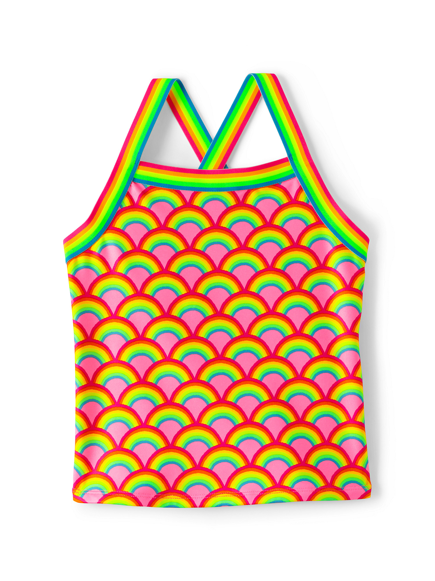 Lands' End Girls Slim Sport Tankini Swimsuit Top