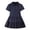 Light Blue, variant on Girls Pique Polo Dress, Short Sleeve School Uniform A-Line Casual Dress for Kids