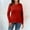 Wine, variant on Women Casual Solid Color Bottoming Shirt Slim High Collar Knitted Long Sleeved Top Thermal Underwear Top for Women 3xl Tall Mens Long Thermal Underwear Bottoms Thermal Underwear Top for Women Pack