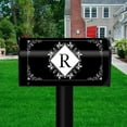 thumbnail image 2 of Briarwood Lane Black and White Monogram R Mailbox Cover, 2 of 3