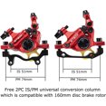 thumbnail image 6 of Zoom HB-100 MTB Line Pulling Hydraulic Disc Brake Calipers Front + Rear, Aluminum Alloy Mountain Bike Hydraulic Disc Brakes with is/PM Universal Caliper Adapter for XC Trail, e-Bike, Fat Bike, 6 of 7