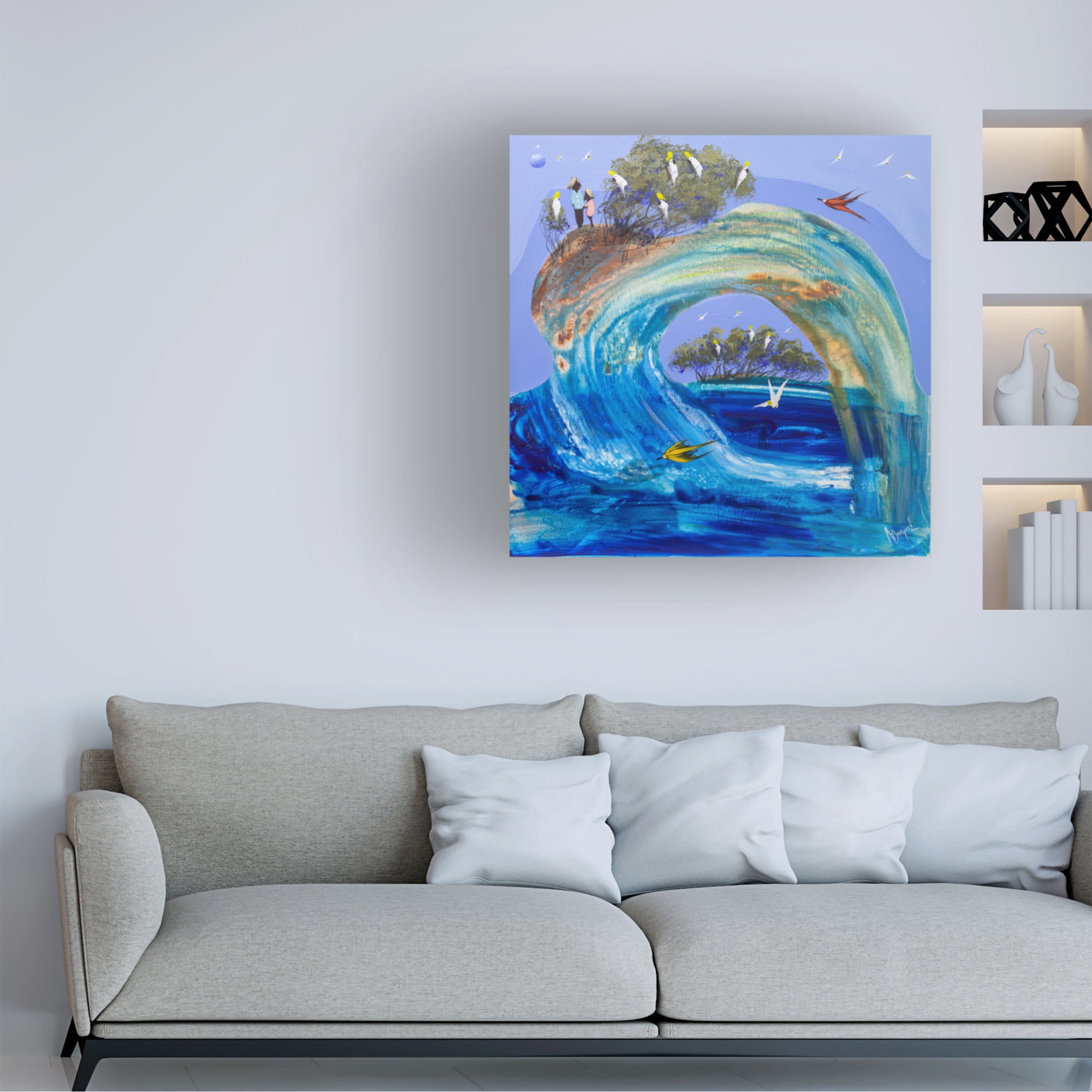 Trademark Fine Art Adam Bogusz Flowing with you Canvas Wall Art