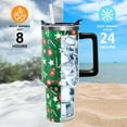 thumbnail image 4 of Green Christmas Cup Gifts for Women Men, Cute Candy 40oz Tumbler with Handle and Straw, Xmas Winter Stainless Steel Insulated Water Bottle (1 PC), 4 of 6