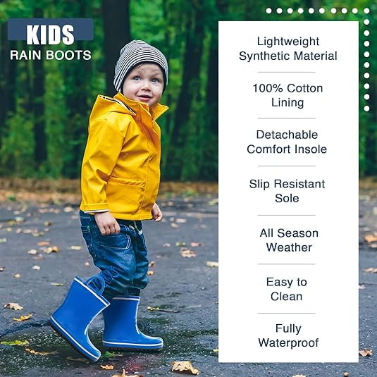 Youth boys rain fashion boots