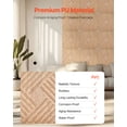 thumbnail image 4 of VEVOR 3D Wall Panels 12-Pack 19.7x19.7 in PVC 32 Sq.Ft Coverage Slat Light Wood Color, 4 of 9