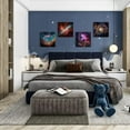 thumbnail image 3 of Space Decor for Boys Room Galaxy Canvas Pictures Nebula Wall Art Kids Bedroom Outer Space Room Decor Interstellar Posters Astronomy Painting Universe Artworks for Living Room 12x12" 4 Pcs, 3 of 6