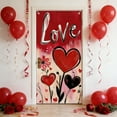 thumbnail image 5 of Valentine's Day Love Heart Door Curtain Decoration, Party Atmosphere Hanging Flag For Door Frame Door Cover, 1Pc Romantic Home Decor For Valentine's Day Celebration, 5 of 5