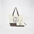 thumbnail image 2 of HIFA Initial Tote Bag for Women, Personalized Canvas Tote Bag - Two-Tone, Zipper Closure, Inner Pocket, Organic Cotton, Sturdy - Multipurpose Shoulder Bag Suitable for Shopping, Grocery, Beach, Travel, 2 of 5
