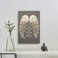 thumbnail image 2 of Personalized Planet He Will Cover You With His Feathers Psalm 91:4 Spiritual Charcoal Gray Wall Art Print on Wood Frame and Ready to Hang in Kitchen Bedroom Office Family or Living Room, 12x18, 2 of 3