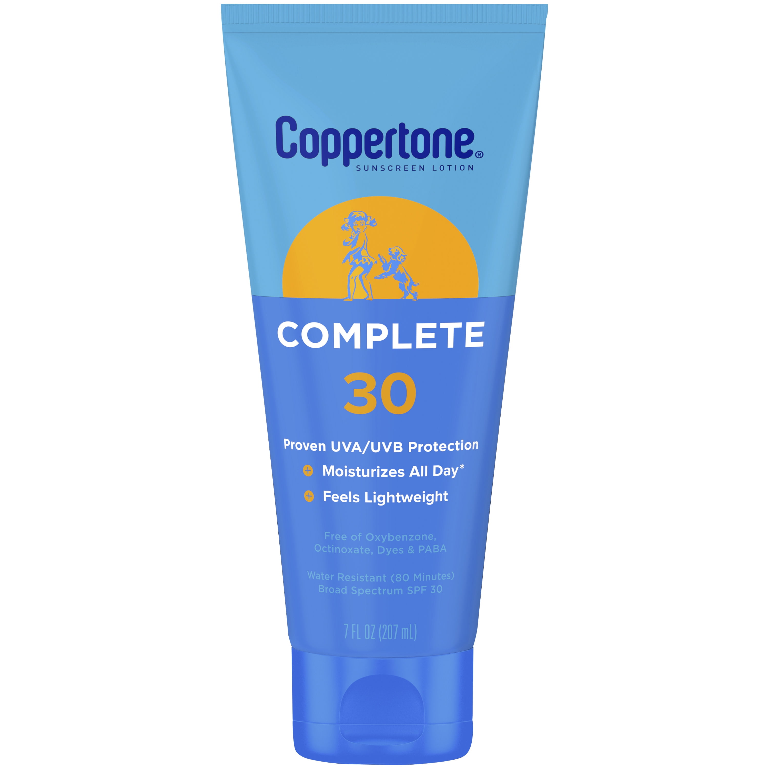 Coppertone Complete Sunscreen Lotion, SPF 30 Sunscreen, 7 Oz