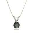 thumbnail image 2 of Vir Jewels 2.50 CTTW Black Diamond Pendant Necklace for Women .925 Sterling Silver Round Cut, 2 of 5