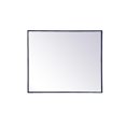 thumbnail image 1 of Elegant Decor MR43036BL 30 x 36 in. Metal Frame Rectangle Mirror, Blue, 1 of 1