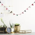thumbnail image 5 of Colorful Fabric Pennant Flag Bunting - Triangle Banner with Flower Pattern for Birthday Decorations, 5 of 7