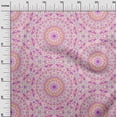 thumbnail image 3 of oneOone Cotton Poplin Purple Fabric Mandala Sewing Material Print Fabric By The Yard 42 Inch Wide, 3 of 6