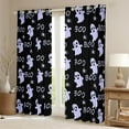 thumbnail image 2 of jejeloiu Halloween Ghost Spider Curtains Pack of 2 (42x84 Each),Funny Cartoon Animal Curtains Blackout,Purple Black Bedroom Curtains For Child,Luxury Bedroom Decor, 2 of 6