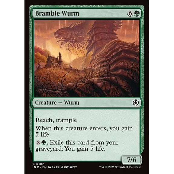 MtG Innistrad Remastered Common Bramble Wurm #187